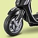 Kid Trax Toddler Vespa Scooter Electric Ride On Toy, 3-5 Years Old, 6 Volt, Max Weight 60 lbs, Black, 6V (KT1419AZA)