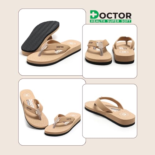 Image of DOCTOR HEALTH SUPER SOFT Women's Orthopedic Sandals And Slippers | Lightweight Anti-Skid Comfort Slides for Heel Pain Relief | Soft Cushion Sole Footwear for Everyday Use