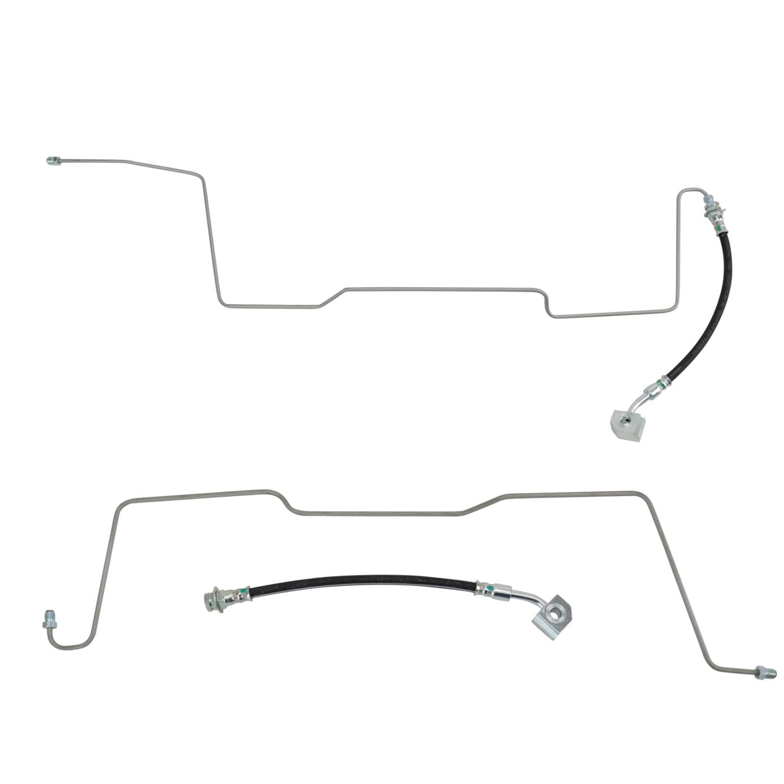 TRQ Rear Brake Hose Set