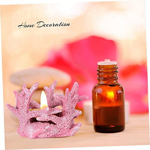 Healeved 1Pc Vaporizer Marine Tealight Holder Blue Candle Holders Incense Coil Burner Blue Candlesticks Sculptures Home Decor Taper Candlesticks Mediterranean Style Incense Burner Pink Cup #TOP4