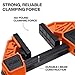 Klein Tools 47552 Bar Clamps, Speed-Klamp 6-Inch and 12-Inch, Clamp/Spreader 4-Pack, 150-Pound Clamping Force, One-Handed-Operation for Woodworking and Metal Projects