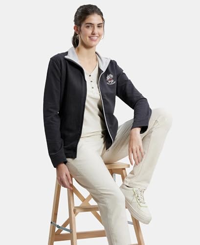 Image of Jockey Women's CottonSolid Regular Standard Length Jacket