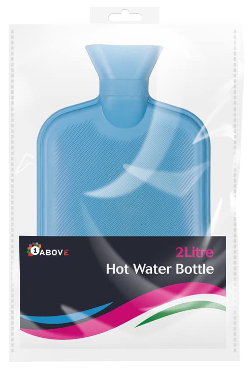 1ABOVE 2 Litre HOT Water Bottle for Feet, Shoulder, Hand, Back, Neck, and Menstrual Cramps Pain Relief (Blue)