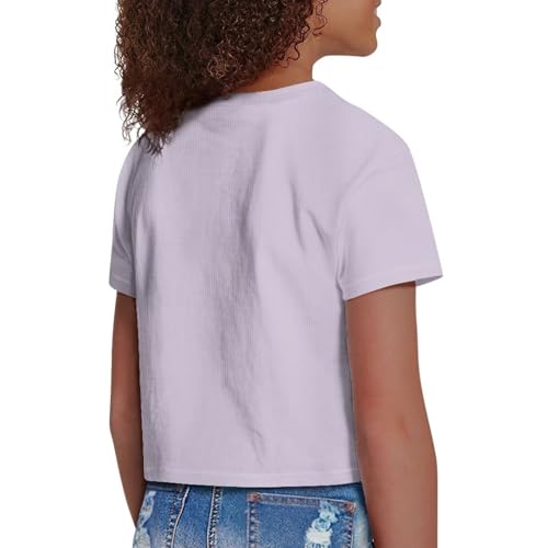 Image of Kids T Shirt Short Sleeve Crop Tops for Girls Summer Clothes Pullover Tees Shirt 5-14
