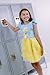 The Smurfs Smurfette Little Girls Tutu Tulle Dress Blue/Yellow 6