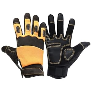 Working Gloves, Outdoor Gardening Gloves, Safety Work Gloves, Breathable Work Gloves, Construction Gloves, Comfortable Fit Protective Features Breathable Fabric for Grip, Men’s Size Fits Most