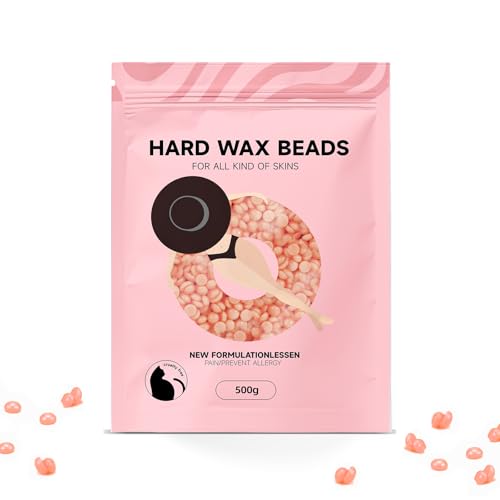 Professional Hard Wax Beads 500g, Painless Wax Beans, Stripless Hair Removal Wax Beads, Low Melting Point, Natural Plant Based Ingredients, Suitable for Coarse Hair, Full Body, Face & Bikini Line Professional Hard Wax Beads 500g, Painless Wax Beans, Stripless Hair Removal Wax Beads, Low Melting Point, Natural Plant Based Ingredients, Suitable for Coarse Hair, Full Body, Face & Bikini Line