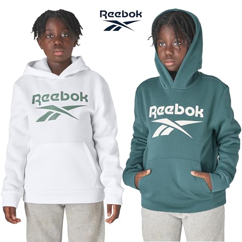 Reebok Boys Fashion Hoodie Sweatshirts 2 Pack Fleece Hoodies for Boys Size 8-202
