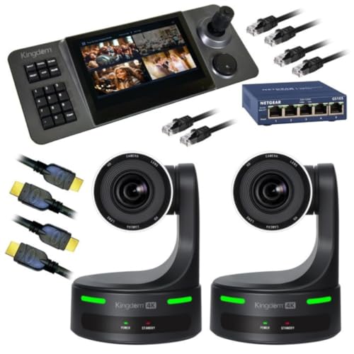 Kingdom Robotic 4K 2 Camera Package (Black, 20x Zoom)