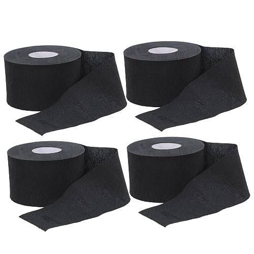 PATKAW 4ボリューム使い捨てネックストリップ 理髪用保護ペーパー 伸縮性あり 防水 柔軟肌触り 理髪店アクセサリー 首元清潔維持に