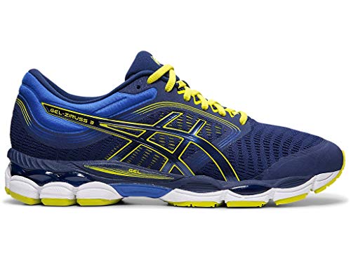 ASICS Men's Gel-Ziruss 3 Running Shoes, 10M, Blue Expanse/Sour Yuzu