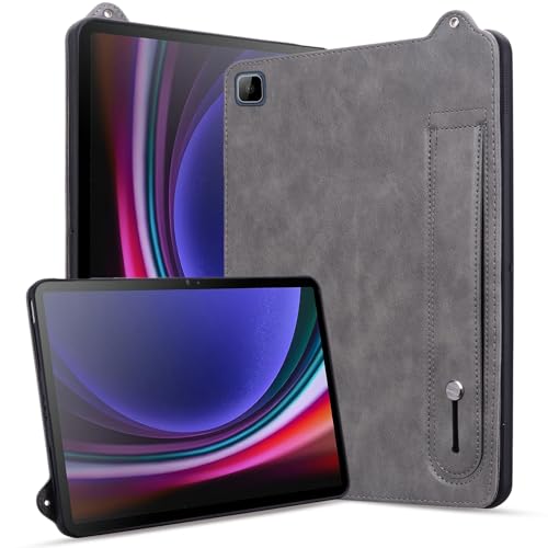 TEDTIKJT Tableta Funda para Honor Pad X8 Lite/X8 9.7' 2022 Carcasa Cover PU Cuero Portátil Protectora Cover con Soporte Función para Honor Pad X8 Lite/X8 9.7' 2022 Cover,Negocios Gris