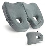 Cushy Tushy Premium Foldable Piriformis Seat Cushion - Piriformis Pain and Sciatic Pain Relief Cushion - for Home & Office Use, Perfect for Travel or Driving