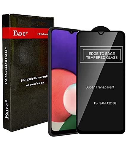 Image of FAD-E Tempered Glass Screen Protector Guard Compatible for Samsung Galaxy A22 5G / F42 5G