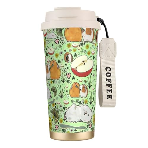 KAPPTYY Vaso de café con aislamiento de doble pared de acero inoxidable 316, taza de viaje a prueba de fugas