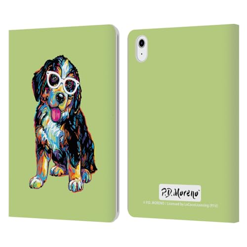 Funda tipo libro para iPad Air 2022 soporte integrado y ranuras de cuero con diseño P.D. Moreno
