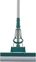 Mop Limpeza Geral Plus com Cabo Telescópico Verde – Absorção Máxima, Lava e Seca Pisos e Janelas, Substitui Rodo, Vassoura e Pano de Chão – Prático e Sem Torcer na Mão