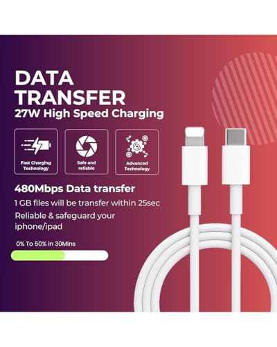Image of YISHU USB-C Cable To Port Charging Cable | Fast Charge & High Speed Data Transfer | Compatible for iPhone Devices | Original Superfast Charge