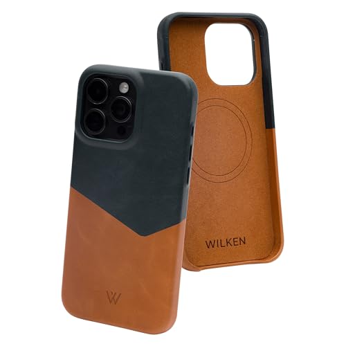 Étui en cuir compatible avec iPhone 15 Plus protection MagSafe Wilken