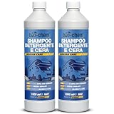 Bio-Chem - Shampoo e cera per veicoli 2L - Detergente rinnovatore per plastica per esterni di autovetture - Adatto per la pulizia della carrozzeria esterna di caravan e camper