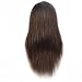 Cabeza de maniquí para formación de peluquería y cosmética, busto con cabello...