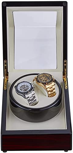 Evite paradas con este watch winders automático para dos relojes 6