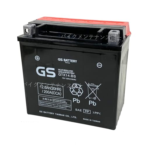 ��pGS GTX14-BS �o�C�N�o�b�e���[�y�݊� YTX14-BS FTX14-BS DTX14-BS)