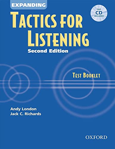 Expanding Tactics for Listening 2nd Edition Test Booklet with CD Pack