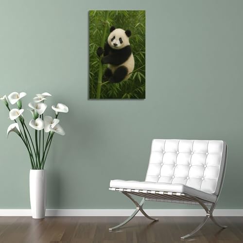 Décoration murale bambou panda pour éveiller la chambre de bébé
