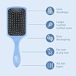 Wet Brush Paddle Detangler Hair Brush, Sky, Ultra-Soft IntelliFlex Bristles with AquaVent Design, Great For Treatment & Mask Application, Women, Men, Wet, Dry and Damaged Hair - Image 4