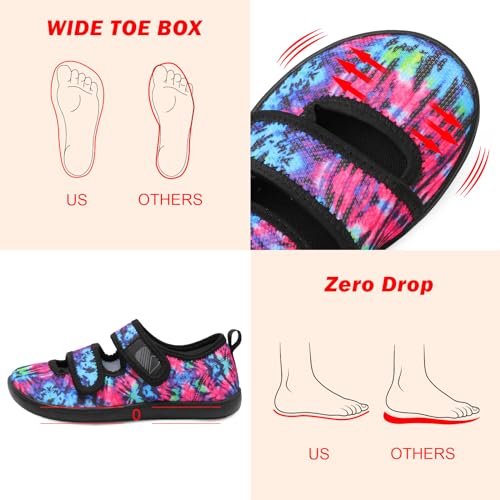 Image of Besroad Womens Walking Shoes Wide Diabetic Shoes Adjustable Barefoot Casual Sneakers Breathable Zero Drop Arthritis Edema Sneakers Indoor Outdoor