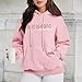 Reuseket God Is Good All The Time Christian Hoodies for Women Religious Bible Verse Sweatshirts Faith Graphic Fleece Hoodie(Pink,M)