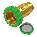 RVGUARD Inline RV Water Pressure Reducer, Brass Lead-Free Water Pressure Reducer with a Inlet Screen Filter for RV, Camper, Travel Trailer
