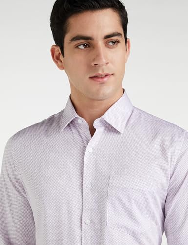 Image of Van Heusen Formal Printed Shirt for Men| Premium Cotton| Full Sleeves| Slim Fit |Breathable Fabric