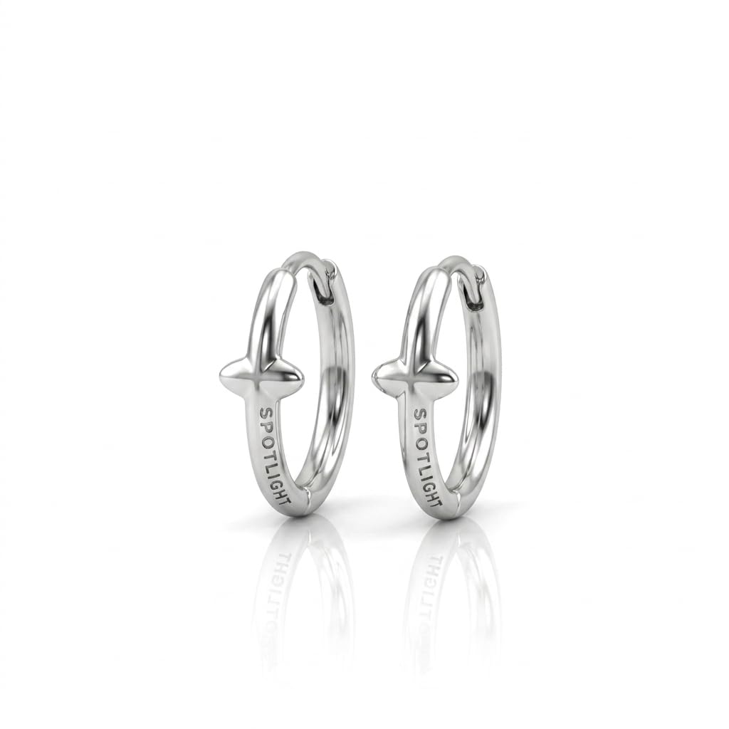 salty alpha Anti Tarnish Minimalist Kpop Earrings for Men | Ear Hoops for Man | Stylish Fashion Jewellery Accessories for Boys | Minimal Jewelry | Ideal for Gifting-picture-0