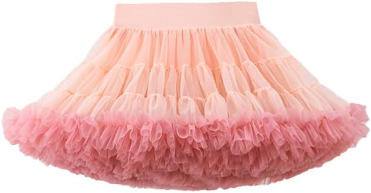 Mobbunny Women Sexy Layered Tutu Skirt Puffy Underskirt Tulle Petticoat Bustle Princess Ballet Dance Pettiskirts