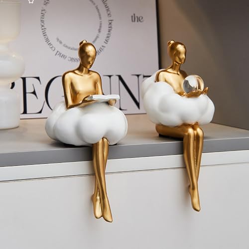 Estatua decorativa Cloud Girl para mesa miniatura 6