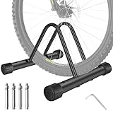 MuGaoDee 自転車 スタンド 転倒防止 屋外 台風対策 錆ない ロードバイク スタンド 自転車スタンド 倒れない サイクルスタンド 駐輪スタンド 横幅調節可能 バランス調節でき 盗難防止 ロードバイクスタンド 組み立て簡単 収納便利 スチール製 錆びにくい 屋内 屋外 自転車用メンテナンススタンド 自転車 転倒防止 アンカボルト 固定対応 日本語取扱説明書 (強風対策)