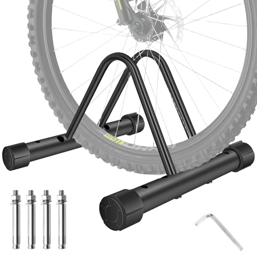 MuGaoDee 自転車 スタンド 転倒防止 屋外 台風対策 錆ない ロードバイク スタンド 自転車スタンド 倒れない サイクルスタンド 駐輪スタンド 横幅調節可能 バランス調節でき 盗難防止 ロードバイクスタンド 組み立て簡単 収納便利 スチール製 錆び