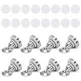 8 pièces de Pointes de Haut-Parleur argentées, Support de Haut-Parleur, Haut-Parleur HiFi Audio Amplificateur DAC CD Isolation Stands Cônes Pieds Antichoc Base Pad