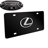 Goodcover 3D Heavy Stainless Steel License Plate Cover for Lexus,Lexus Tag Plate License Plate Frame
