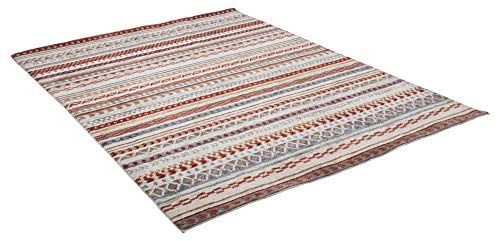 Klassischer Orient Teppich | Gabbeh Style | wie handgeknüpft | super weich und angenehm | 240 x 340 cm; Farbe: Rust… – Bild 3