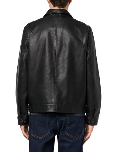 Image of Levi's Men's Faux Leather Laydown Collar Racer Jacket