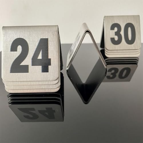 Numeri d'ordine da tavolo 1-50/1-100 in acciaio inox, per ristoranti, matrimoni, ristoranti, bar, feste, banchetti, segnaposto, segnaposto
