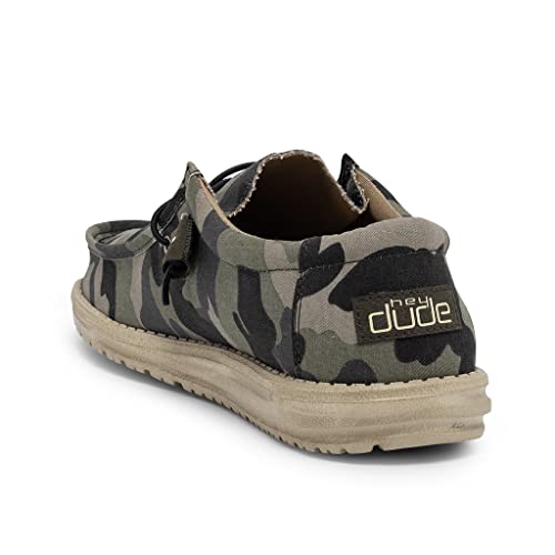 HEYDUDE Men's Wally Funk | Men’s Shoes | Men's Lace Up Loafers | Comfortable & Light-Weight