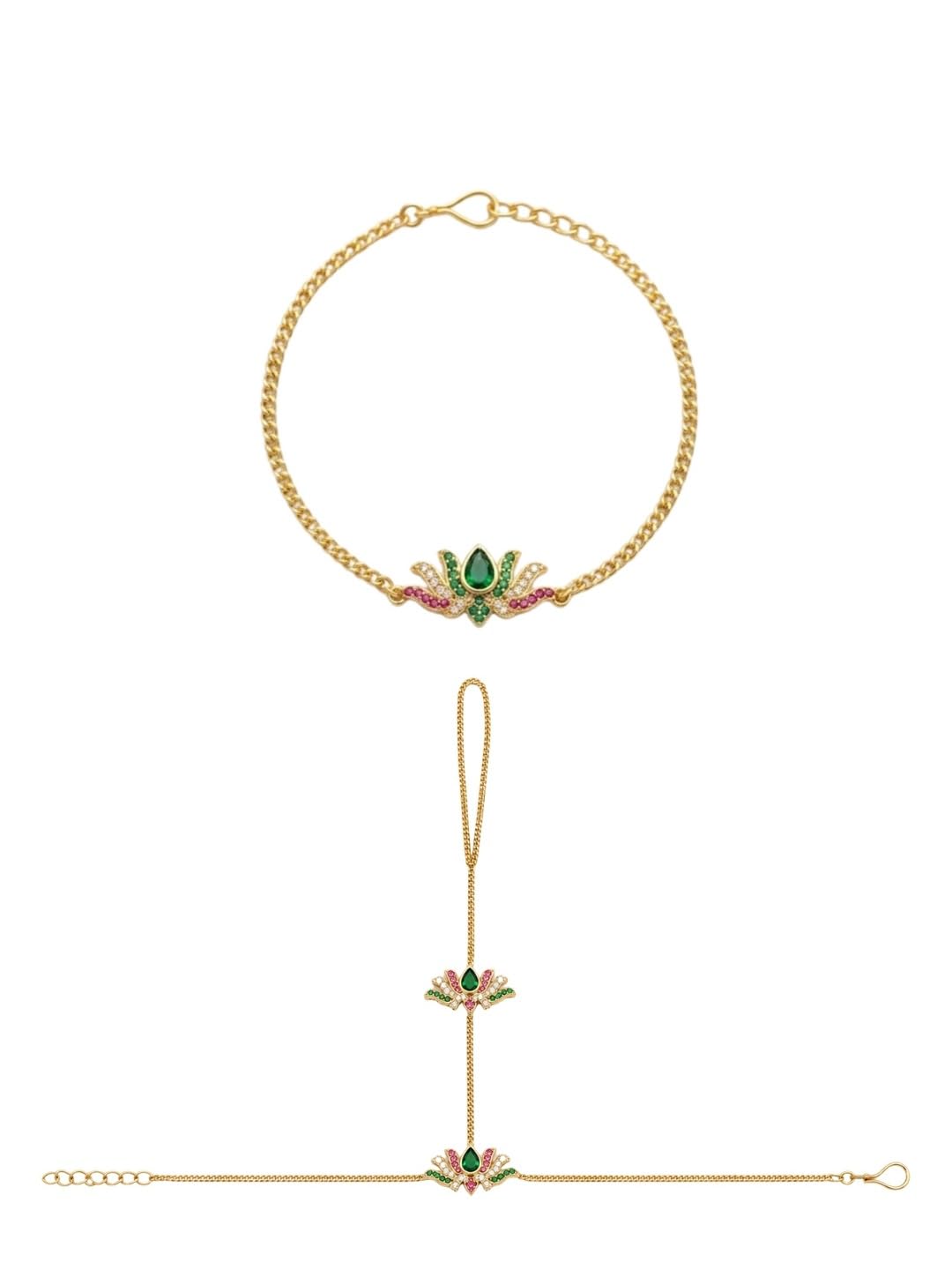 Bhaiya Bhabhi Rakhi Set | 22K Gold Plated Lotus Bracelet Rakhi Gift Hamper | Premium Raksha Bandhan Gift Set for Brother & Bhabhi | Festive Gift Box | Jewelry Gift for Brother | 1 Year Warranty-image-20