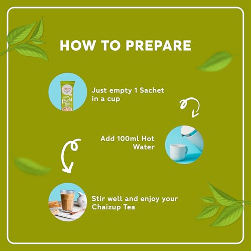 Image of Chaizup Dimtee 1 Min Instant Elachi Premix Tea - 30 Sachets | Elachi Flavours | 30 Servings | 375g