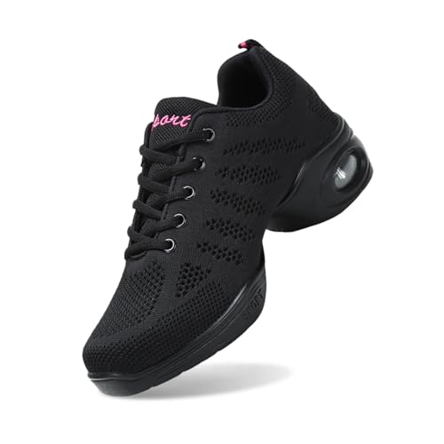 Chaussures de sport athlétiques femmes baskets d'entraînement fitness noir