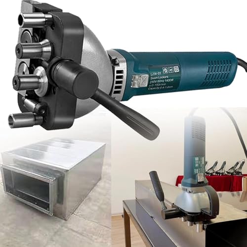 Image of Portable Seam Locker, 0.4-1.0mm/0.8-1.25mm/1.2-1.5mm HVAC Ducts Longitudinal Seams, 1400w Motor Air Duct Round Pipe Square Edge Machine
