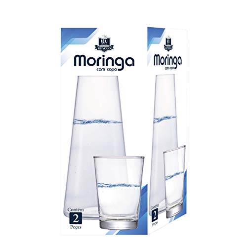 Moringa de Água Vidro com Copo 2 Peças, Ruvolo
